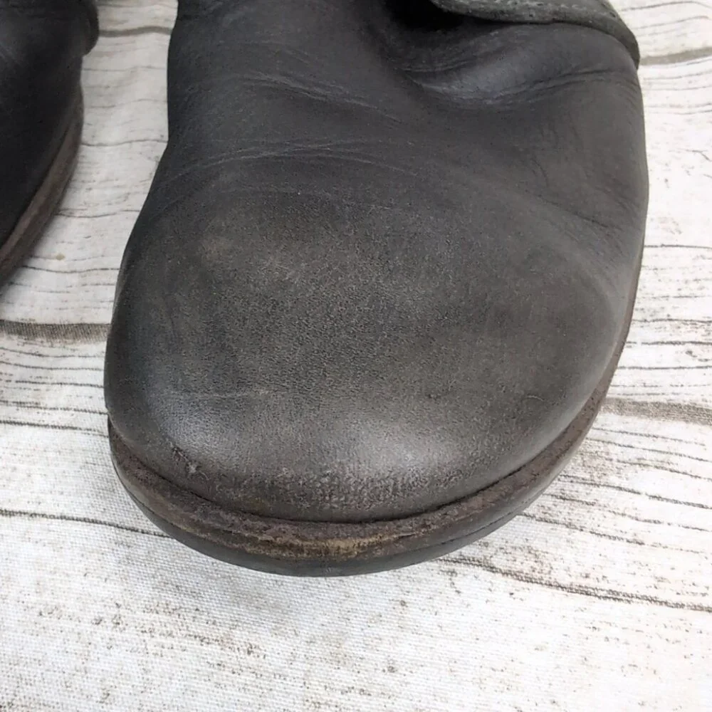 Fausto Santini Grey Leather Chukka Boots Men Size 45